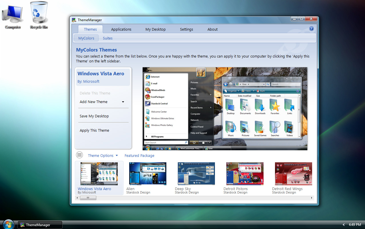 Theme Manager in Action Theme Manager in Action