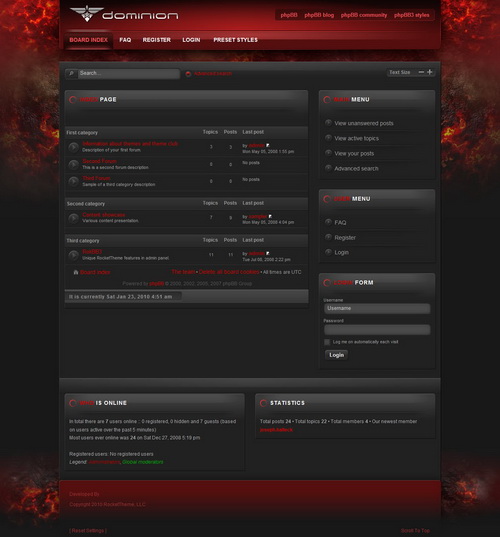 Dominion February 2010 phpBB3 Style