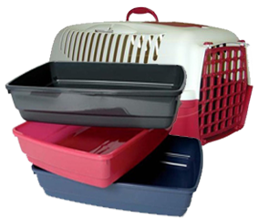 Bac à litière cage de transport